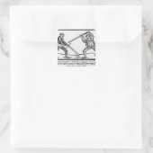 Sticker Carré L'éducation de Pantagruel, illustration (Sac)