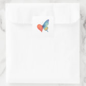 Sticker Carré L'effervescence du coeur (Sac)