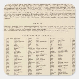 Sticker Carré Légende 14546 Ark, Tenn, La, Miss, Fla, Ala, Ga, S