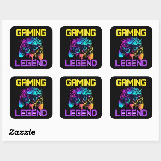 Sticker Carré Légende du jeu (Feuille)