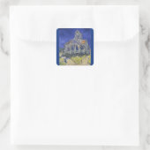 Sticker Carré L'église d'Auvers par Vincent Van Gogh (Sac)