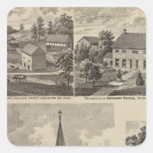 Sticker Carré L'église de St Peter, Caledonia, Minnesota