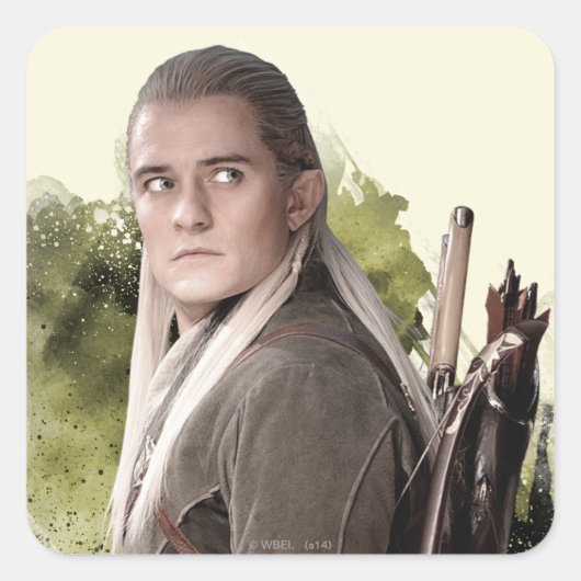 Sticker Carré LEGOLAS GREENLEAF™ Graphique (Devant)
