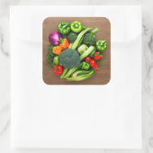 Sticker Carré Légumes (Sac)