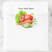 Sticker Carré Légumes frais (Sac)