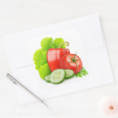Sticker Carré Légumes frais (Enveloppe)