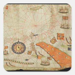 Sticker Carré L'Égypte et la mer Rouge