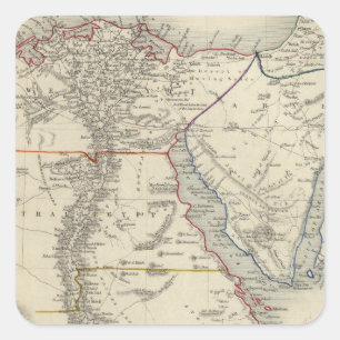 Sticker Carré L'Egypte, et l'Arabie Petraea