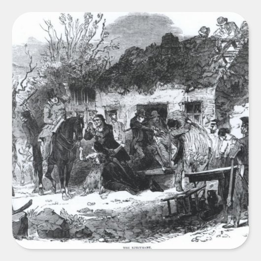 Sticker Carré L'éjection (Devant)