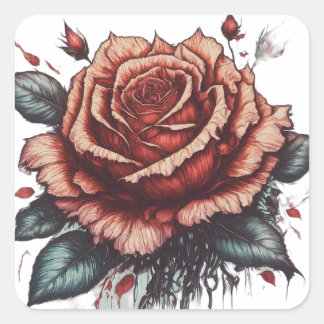 Sticker Carré L'élégance de la nature