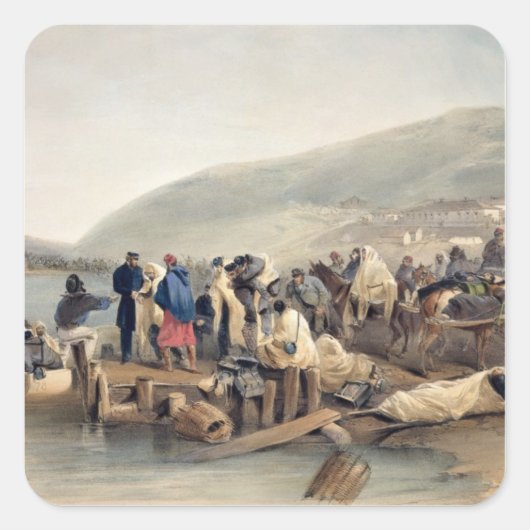 Sticker Carré L'embarcation des malades à Balaklava (Devant)