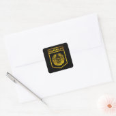 Sticker Carré L'emblème du Kazakhstan (Enveloppe)