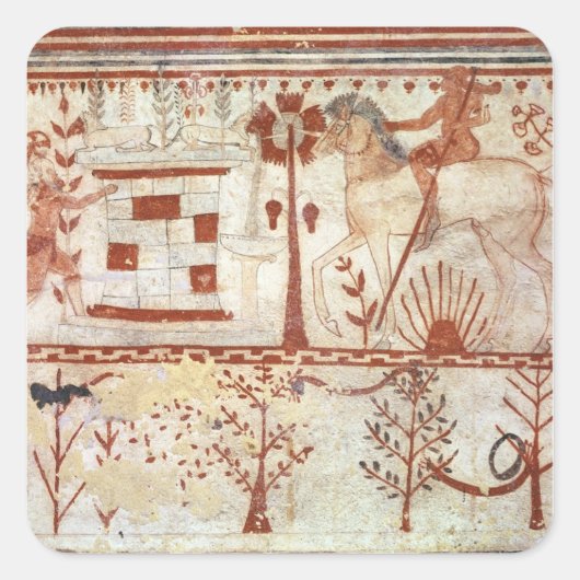 Sticker Carré L'embuscade du Trojan Prince Troilus (Devant)