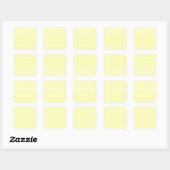 Sticker Carré Lemon Sherbet Pois (Feuille)