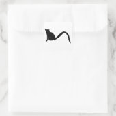 Sticker Carré Lemur Silhouette (Sac)