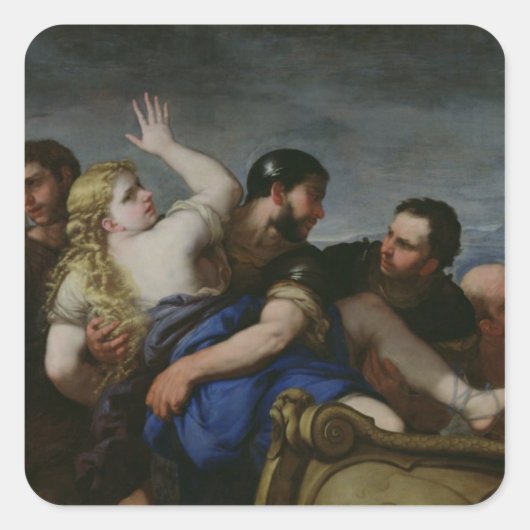 Sticker Carré L'enlèvement d'Helen (Devant)