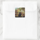 Sticker Carré L'entrée d'Alexandre le Grand (Sac)