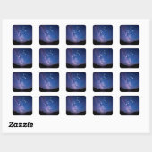 Sticker Carré Leo | Constellation Zodiaque personnalisée (Feuille)