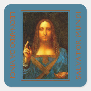 Sticker Carré LEONARDO DA VINCI SALVATOR MUNDI