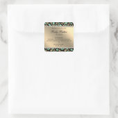Sticker Carré Leopard Mint Green Parties scintilla (Sac)