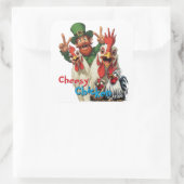 Sticker Carré "Leprechaun Selfie" Chessy Chicken Selfies (Sac)