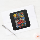 Sticker Carré L'équipe du suicide | Avatars stylisés (Enveloppe)