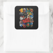 Sticker Carré L'équipe du suicide | Avatars stylisés (Sac)