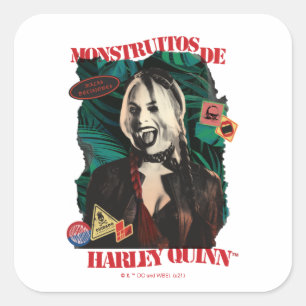 Sticker Carré L'équipe du suicide   Harley Quinn Winking