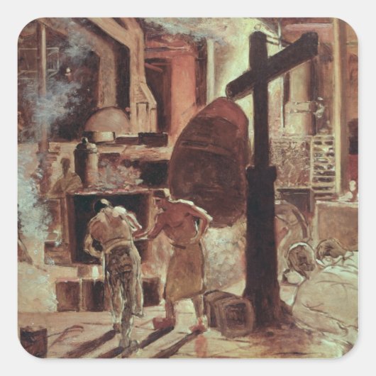 Sticker Carré Les aciéries (Devant)