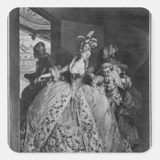 Sticker Carré Les adieux (Devant)