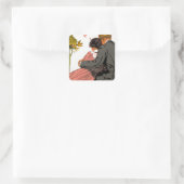 Sticker Carré Les amoureux à la mode (Sac)