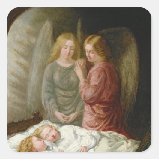 Sticker Carré Les anges gardiens (Devant)