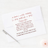 Sticker Carré Les animaux ont été blessés (propres) (Enveloppe)