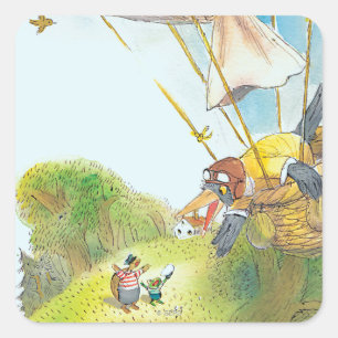 Sticker Carré Les aventures de Ted, Ed et Caroll