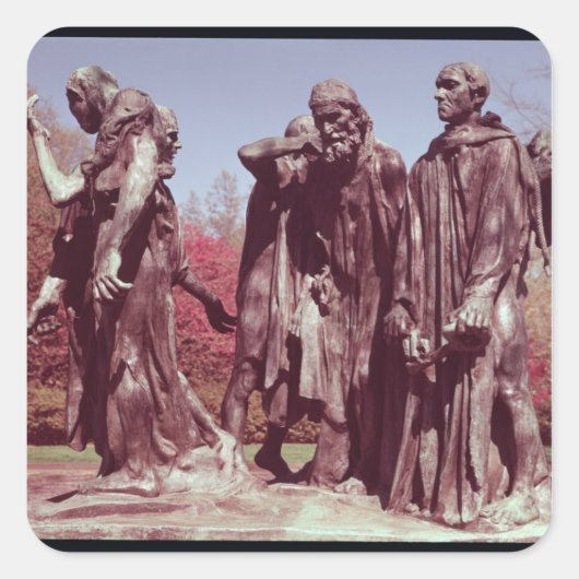 Sticker Carré Les Burghers de Calais (Devant)