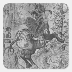 Sticker Carré Les Chasses de Maximilian, Capricorne