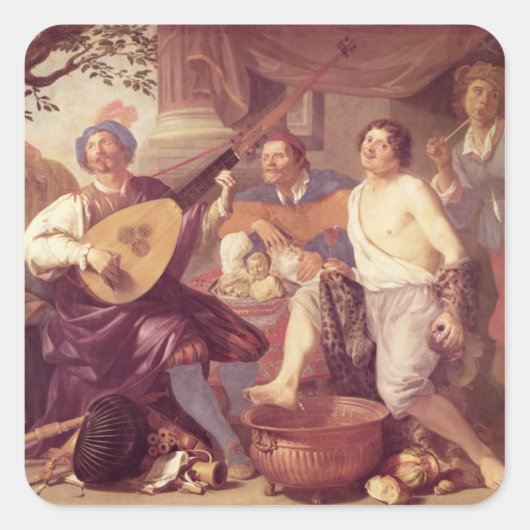 Sticker Carré Les cinq sens 2 (Devant)