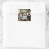 Sticker Carré Les cinq sens - Goût (Sac)