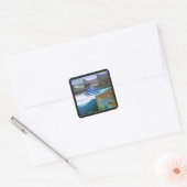 Sticker Carré Les collines et les rivières des Ozarks (Enveloppe)