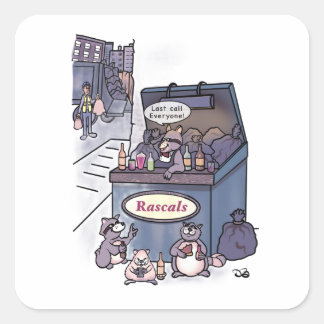 Sticker Carré Les Coquins
