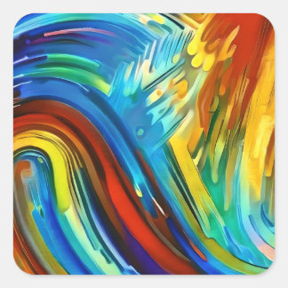 Sticker Carré les couleurs du ciel