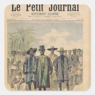 Sticker Carré Les Dahoméens sur le Champs de Mars