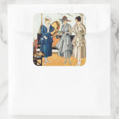 Sticker Carré Les dames branchées (Sac)