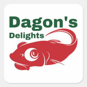 Sticker Carré Les délices des fruits de mer de Dagon