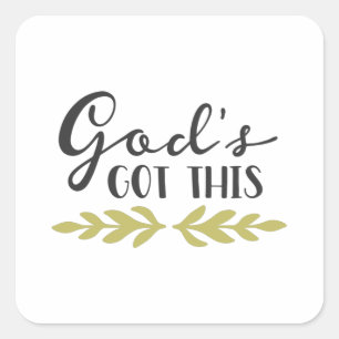 Sticker Carré Les dieux ont eu ça