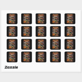 Sticker Carré Les épouvantails d'Halloween (Feuille)