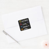 Sticker Carré Les Erreurs D'Enseignant En Mathématiques Permette (Enveloppe)