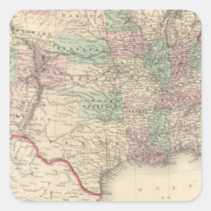 Sticker Carré Les Etats-Unis 4