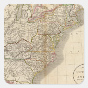 Sticker Carré Les Etats-Unis d'Amérique 5