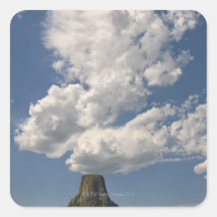 Sticker Carré Les Etats-Unis, Wyoming, nuages au-dessus de la